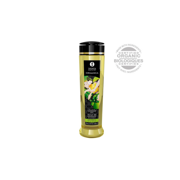 Huile de massage aphrodisiaque Organica bio thé vert 240ml 